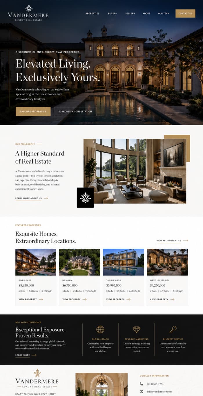 Luxury Real Estate Website