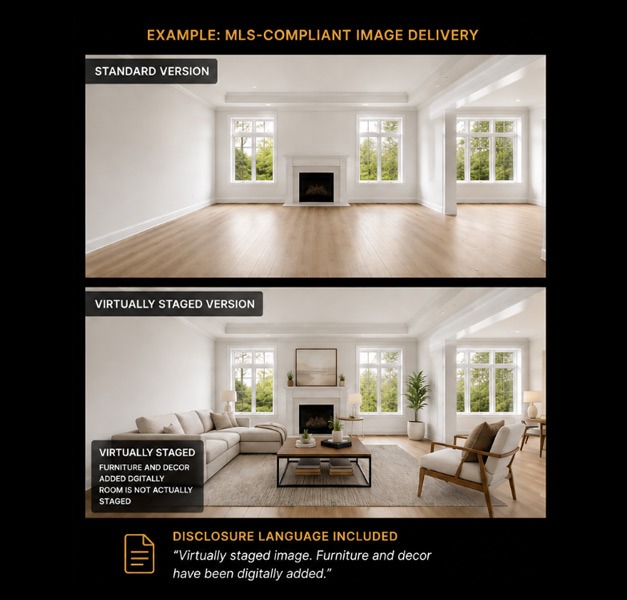 Virtually Staged MLS-Friendly